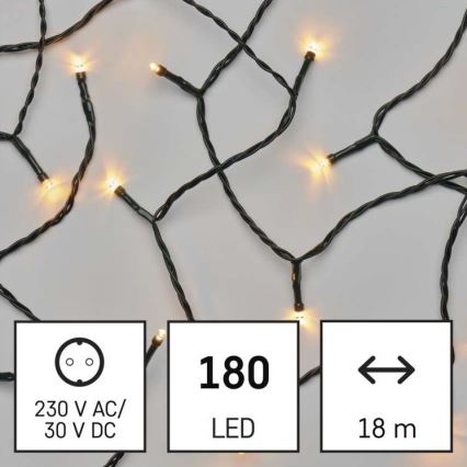 Guirlande de Noël LED extérieur 180xLED/23m IP44 vintage