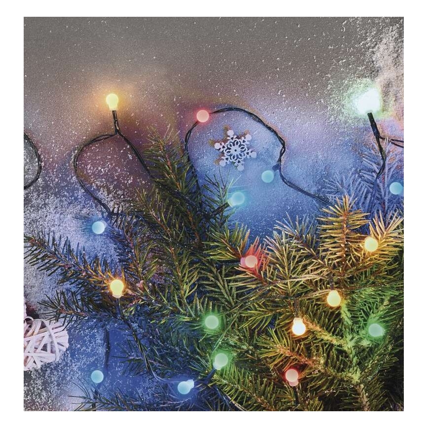 Guirlande de Noël LED extérieur 200xLED/8 modes 25m IP44 multicolore
