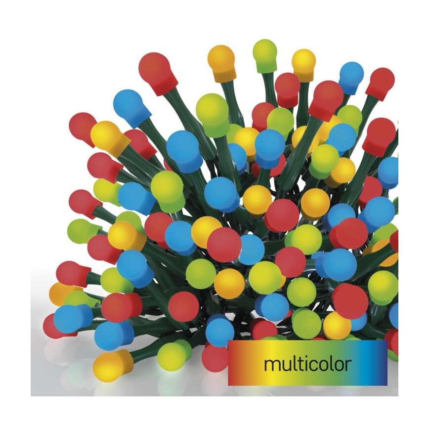 Guirlande de Noël LED extérieur 200xLED/8 modes 25m IP44 multicolore