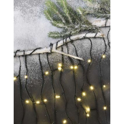 Guirlande de Noël LED extérieur 200xLED/8 modes 8,6m IP44 blanc chaud