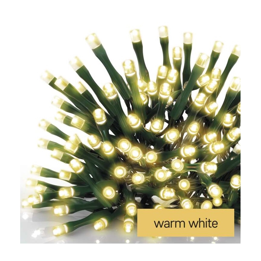 Guirlande de Noël LED extérieur 200xLED/8 modes 8,6m IP44 blanc chaud