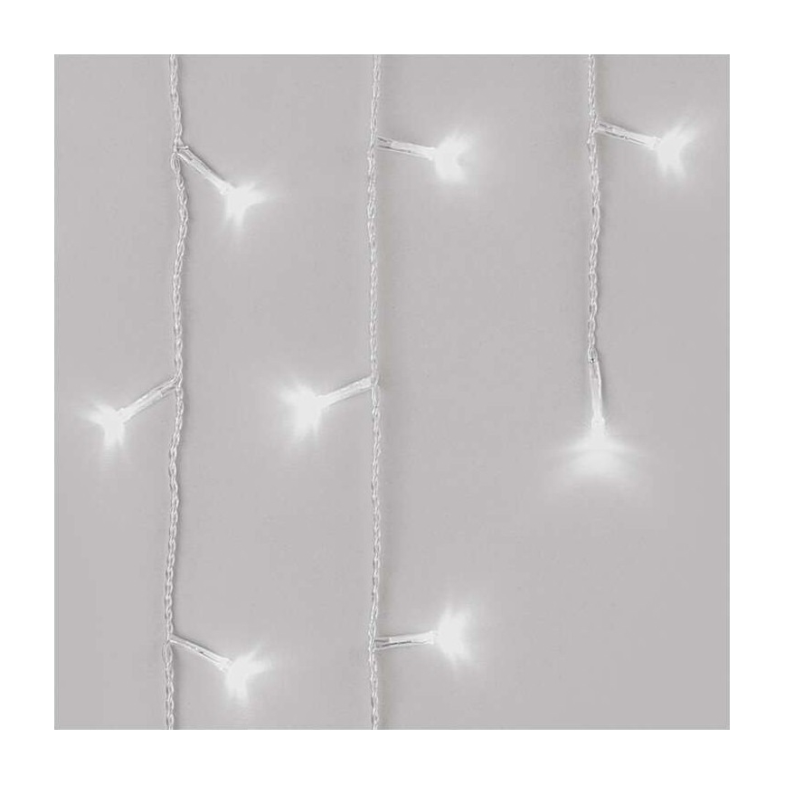 Guirlande de Noël LED extérieur 300xLED/8 modes10m IP44 blanc froid + télécommande