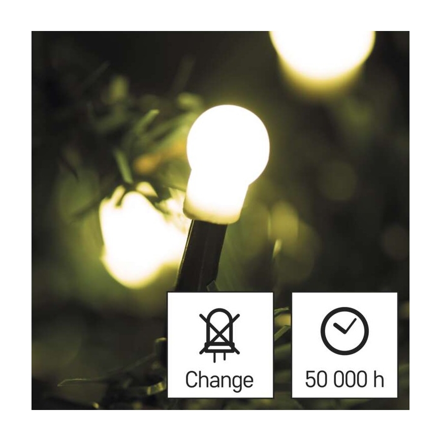 Guirlande de Noël LED extérieur 480xLED/53m IP44 blanc chaud