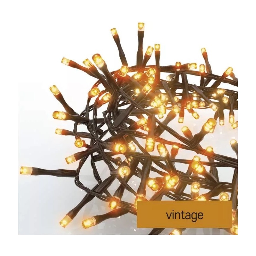 Guirlande de Noël LED extérieur 600xLED/17m IP44 vintage