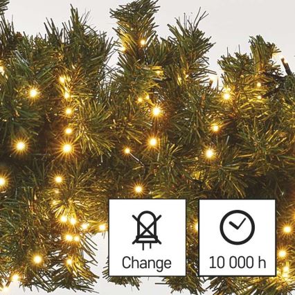 Guirlande de Noël LED extérieur 600xLED/17m IP44 vintage