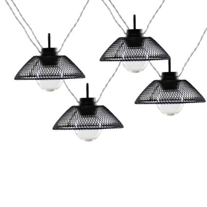 Guirlande décorative ASTRA 10xLED/2xAA 2,1 m noir