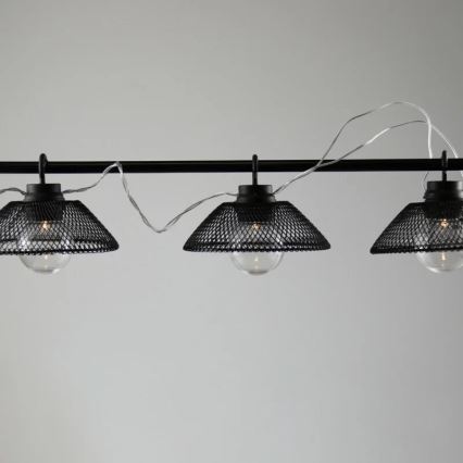 Guirlande décorative ASTRA 10xLED/2xAA 2,1 m noir