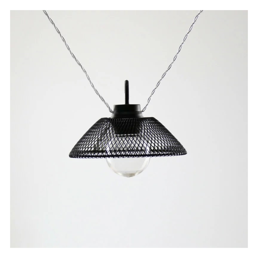 Guirlande décorative ASTRA 10xLED/2xAA 2,1 m noir