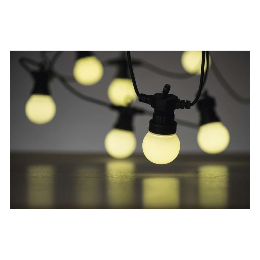 Guirlande décorative d'extérieur 10xLED/10m IP44 blanche