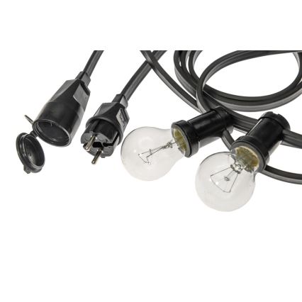 Guirlande décorative d'extérieur GIRLANDA 6,5 m 5xE27/15W/230V IP44