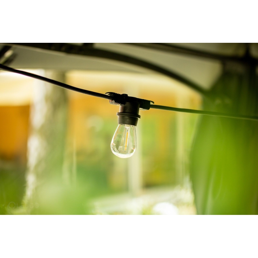 Guirlande décorative d'extérieur MIMOSA 20xE27/1,3W/230V IP44 10m