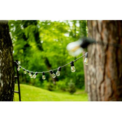 Guirlande décorative d'extérieur MIMOSA 20xE27/1,3W/230V IP44 10m