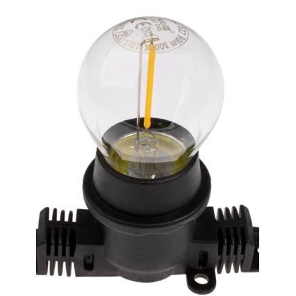Guirlande décorative d'extérieur MIMOSA 20xE27/1,3W/230V IP44 10m