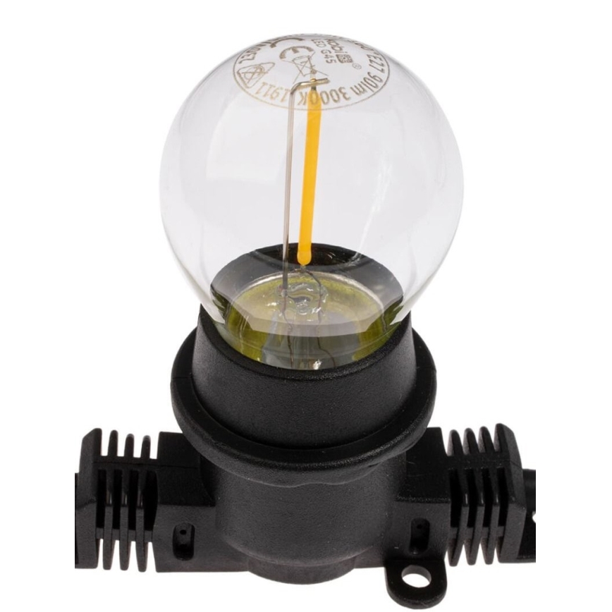 Guirlande décorative d'extérieur MIMOSA 20xE27/1,3W/230V IP44 10m