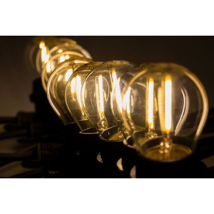 Guirlande décorative d'extérieur MIMOSA 20xE27/1,3W/230V IP44 10m
