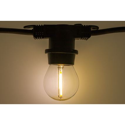 Guirlande décorative d'extérieur MIMOSA 20xE27/1,3W/230V IP44 10m