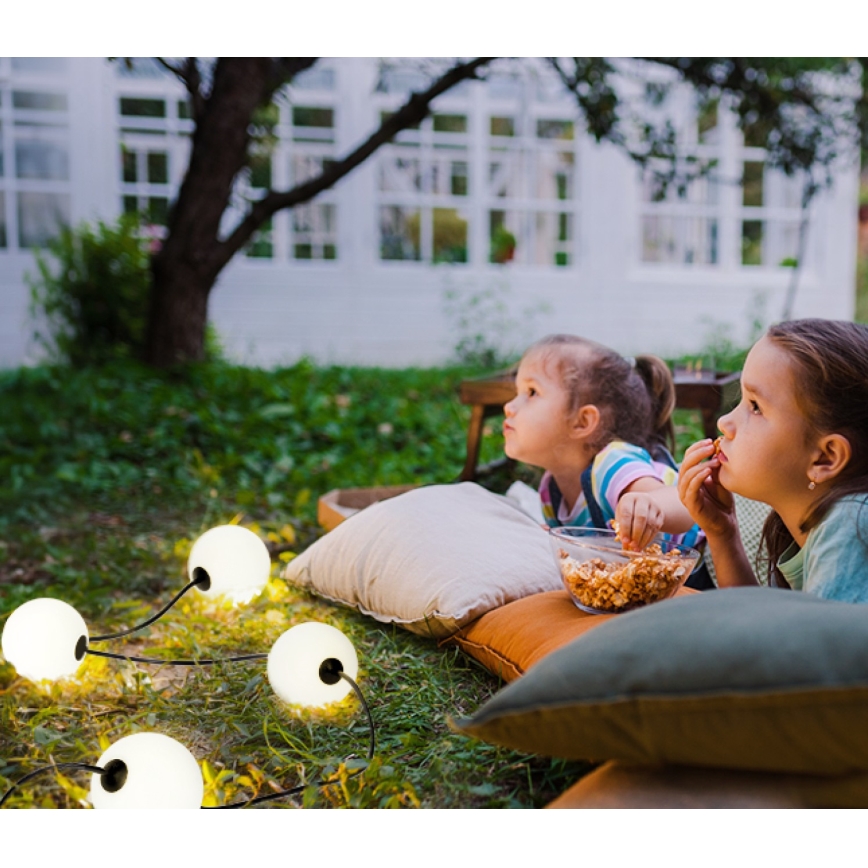 Guirlande décorative extérieure 10xLED/0,8W/230V IP67 2500K 7,7 m
