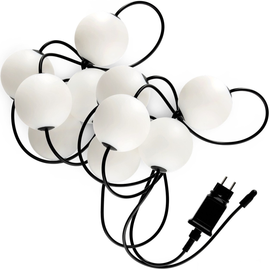 Guirlande décorative extérieure 10xLED/0,8W/230V IP67 2500K 7,7 m