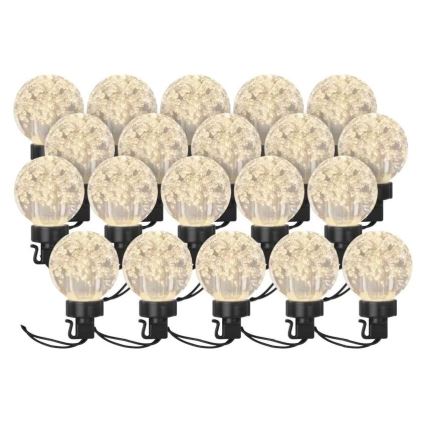 Guirlande décorative extérieure 20xLED/12,6m IP44 blanc chaud