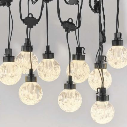 Guirlande décorative extérieure 20xLED/12,6m IP44 blanc chaud