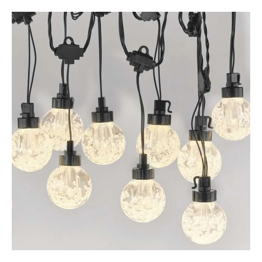 Guirlande décorative extérieure 20xLED/12,6m IP44 blanc chaud