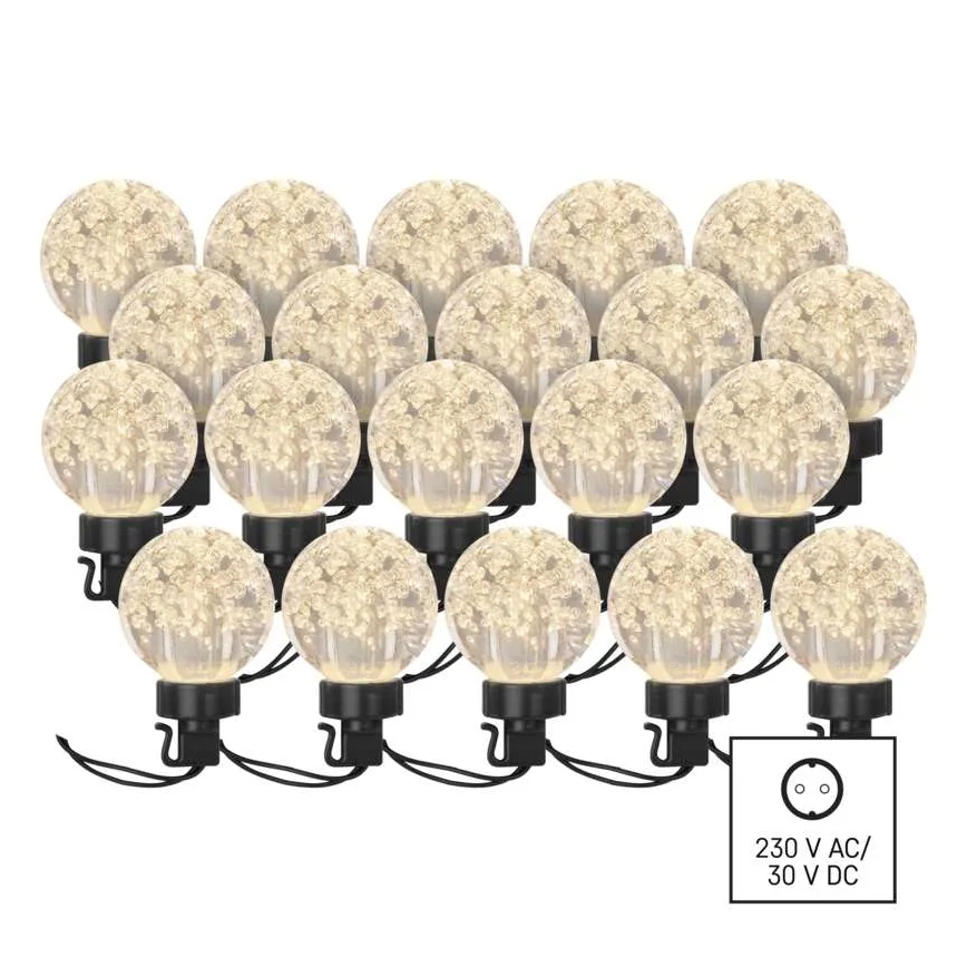 Guirlande décorative extérieure 20xLED/12,6m IP44 blanc chaud