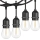 Guirlande décorative extérieure LED 10xE27/1W/230V 10 m IP65 noir