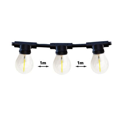 Guirlande décorative extérieure MIMOSA 10xE27/1,3W/230V IP44 10 m