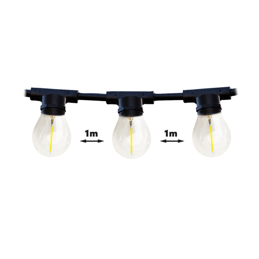 Guirlande décorative extérieure MIMOSA 10xE27/1,3W/230V IP44 10 m