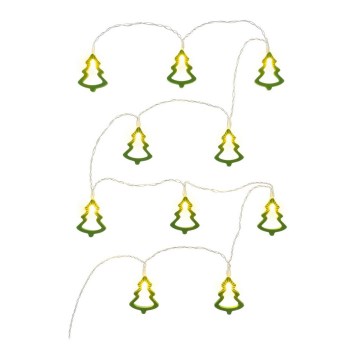 Guirlande décorative LED 10xLED/2xAA 1,6 m blanc chaud
