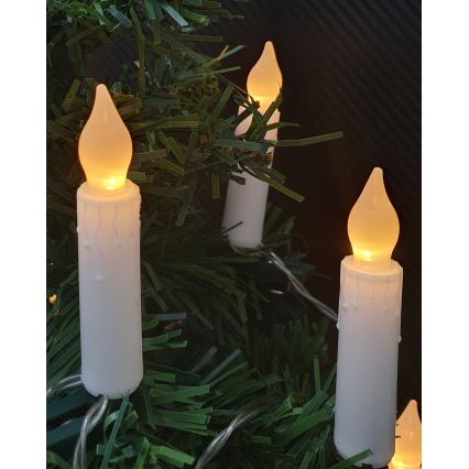 Guirlande décorative LED 10xLED/2xAA 1,65 m, blanc chaud, bougies