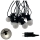 Guirlande décorative LED d'extérieur 10xLED/0,36W/230V 4,5 m IP44 noire