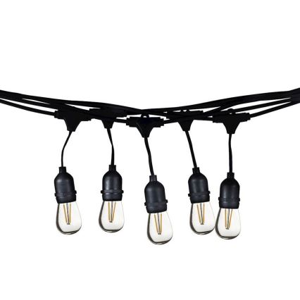 Guirlande décorative LED extérieure GIRLANDA 10 m 10xE27/1,5W/230V IP44