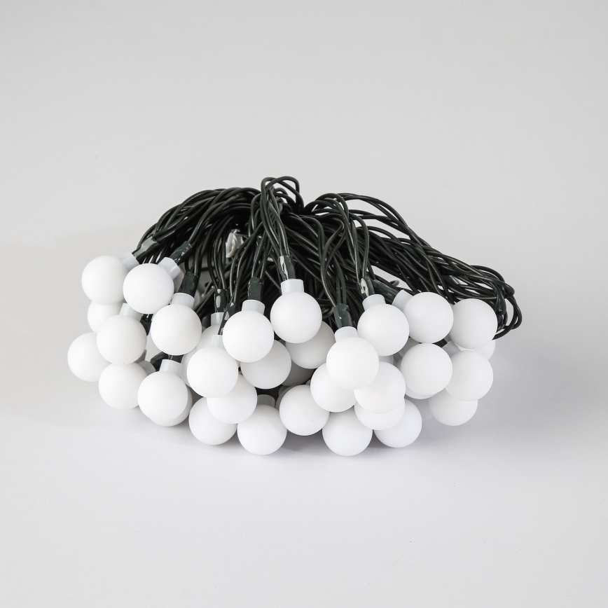 Guirlande décorative solaire BUBBLE 50xLED/8 fonctions 7m IP65 blanc chaud 600 mAh
