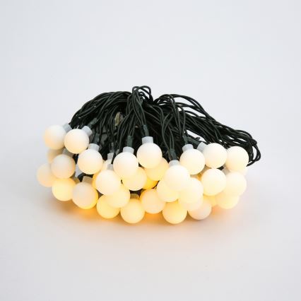 Guirlande décorative solaire BUBBLE 50xLED/8 fonctions 7m IP65 blanc chaud 600 mAh