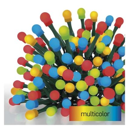 Guirlande LED 200 LED / 8 fonctions, 25 m, IP44, multicolore