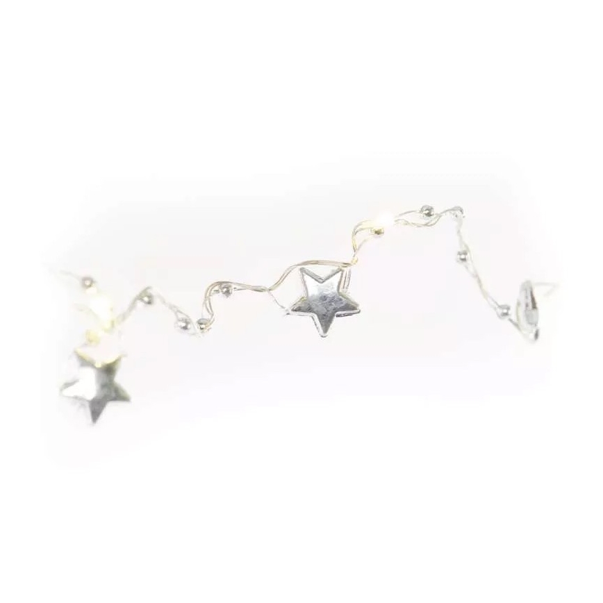 Guirlande LED 20xLED/2xAA 2,2 m blanc chaud