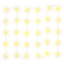 Guirlande LED de noël 30xLED/3xAA 3,3m blanc chaud