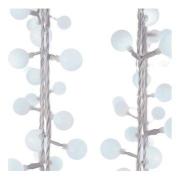 Guirlande LED de Noël pour extérieur, 40 LED / 9 m, IP44, blanc froid