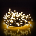 Guirlande LED de Noël pour extérieur — 100 LED, 8 fonctions, 15 m, IP44, blanc chaud