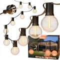 Guirlande LED décorative d'extérieur 36xE12/1W/230V 22,35 m IP65 noire