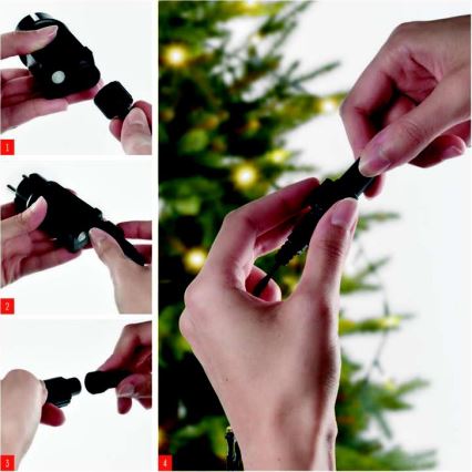 Guirlande LED d'extérieur 100 LED/15 m IP44, blanc froid