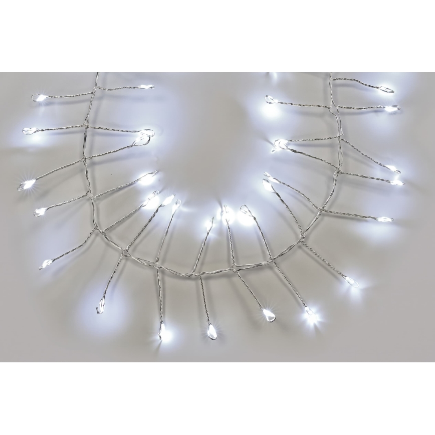 Guirlande LED d'extérieur 1440 LED/8 fonctions 14,4 m IP44 blanc froid