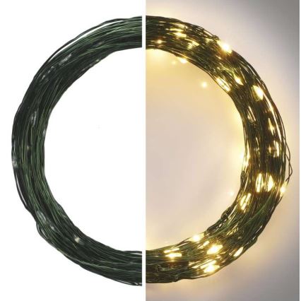 Guirlande LED d'extérieur 150xLED/20m IP44 blanc chaud