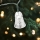 Guirlande LED d'extérieur 20 LED, 2xAA, 2,2 m, IP44, multicolore, avec petites clochettes