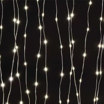 Guirlande LED d'extérieur 300 LED/8 fonctions 5,9 m IP44 blanc chaud