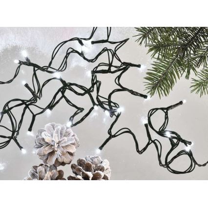 Guirlande LED d'extérieur 40 LED / 9 m IP44, blanc froid