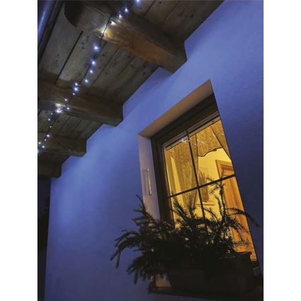 Guirlande LED d'extérieur 40 LED / 9 m IP44, blanc froid