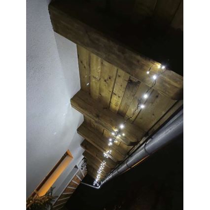 Guirlande LED d'extérieur 40 LED / 9 m IP44, blanc froid