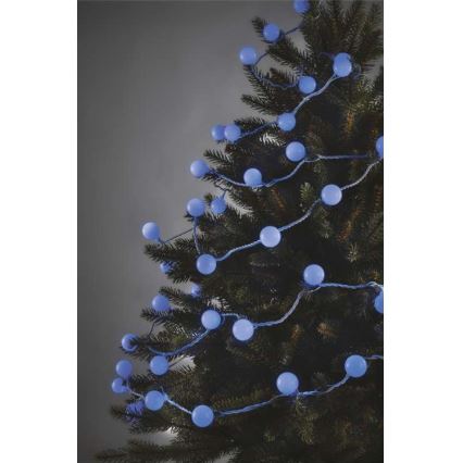 Guirlande LED d'extérieur 40 LED / 9 m, IP44, bleue
